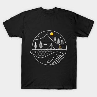 Camping on a Whale T-Shirt